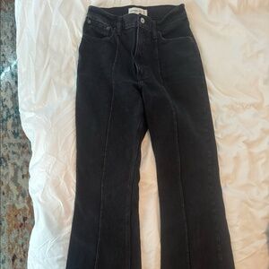 Abercrombie black flared jean size 25/0